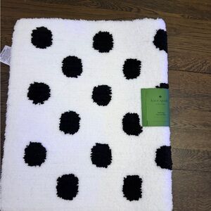 Kate Spade Black and White Polka Dot Rug